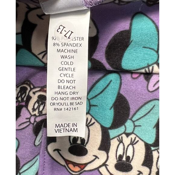 LuLaRoe Leggings Womens Tall & Curvy Purple Disney Minnie Mouse Pattern - Picture 5 of 7